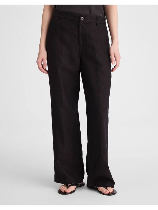 Madewell Denim - NWT Madewell The Tall Zoe Relaxed Straight Pant in 100% Linen - 8 Tall MSRP $118
